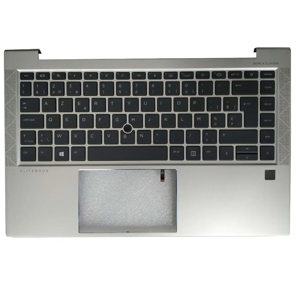 Imagem -04 - Backlight Itália Azerty Francês Belga Teclado Alemão para hp Elitebook 840 g8 745 845 g7 6070b1707702 com Tampa Superior do Palmrest