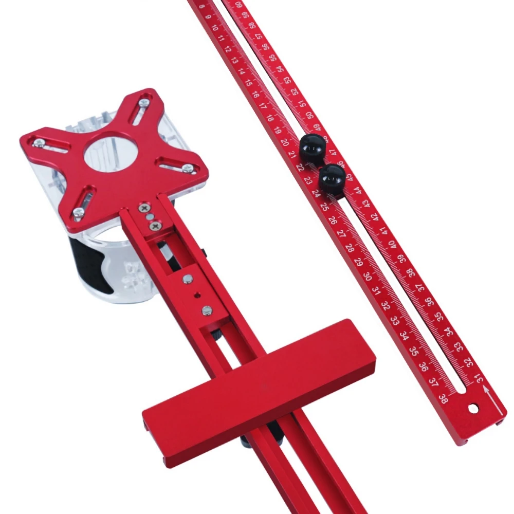 مم/بوصة أجهزة الخزانة متعددة الوظائف ودليل التوجيه، 4 في 1 دعامة أخدود طحن التوجيه، رقصة قطع دائرة التوجيه #6