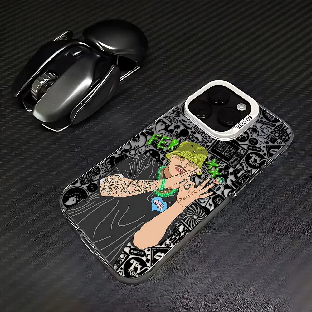 Feid Nitro Jam Ferxxo casing ponsel untuk Oppo Reno12 Reno11 Reno10 Reno8 Reno7 Reno6 Reno5 Z F T Pro Plus 4G 5G Matte penutup belakang