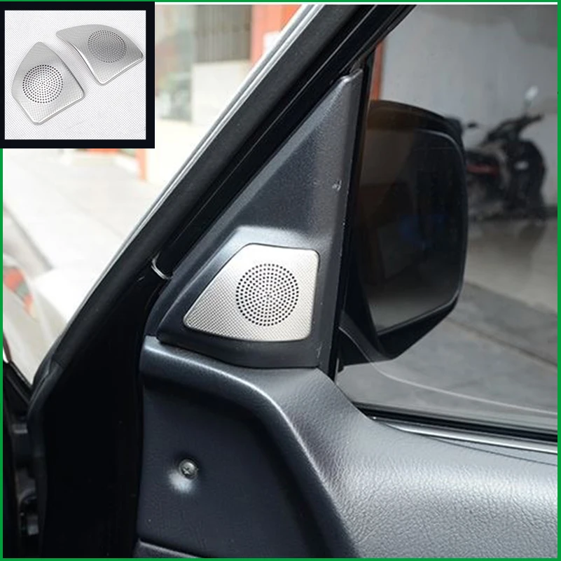 

Car Styling For Mitsubishi Pajero 2016-2020 A-Pillar Speaker Horn Cover Trim Decoration Sticker Auto Accessory for Car Styling