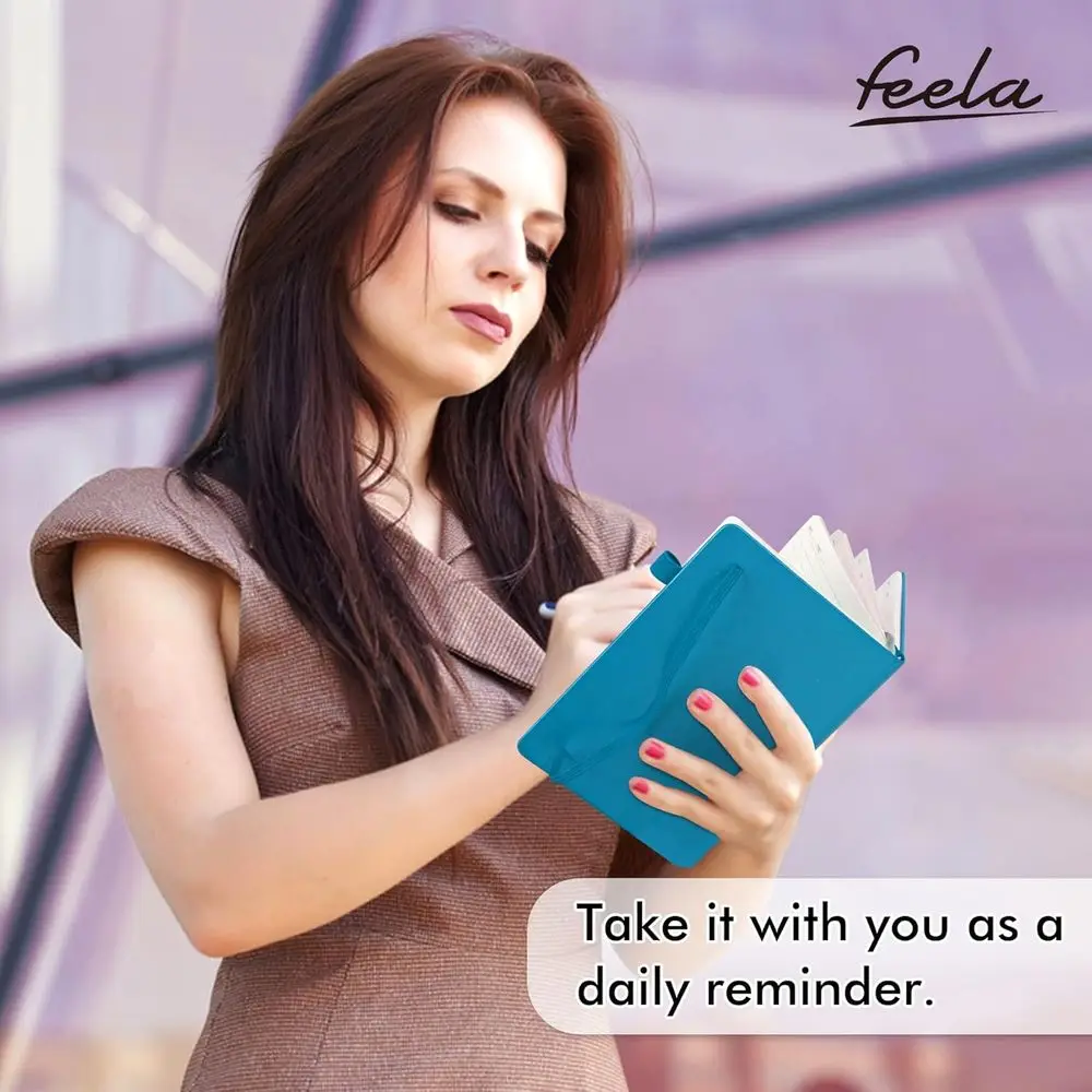 A5 Lined Notebook Set with Pen Holder, 24-Pack, 120 GSM Paper, 5.1x8.3, Teal for Work and Business