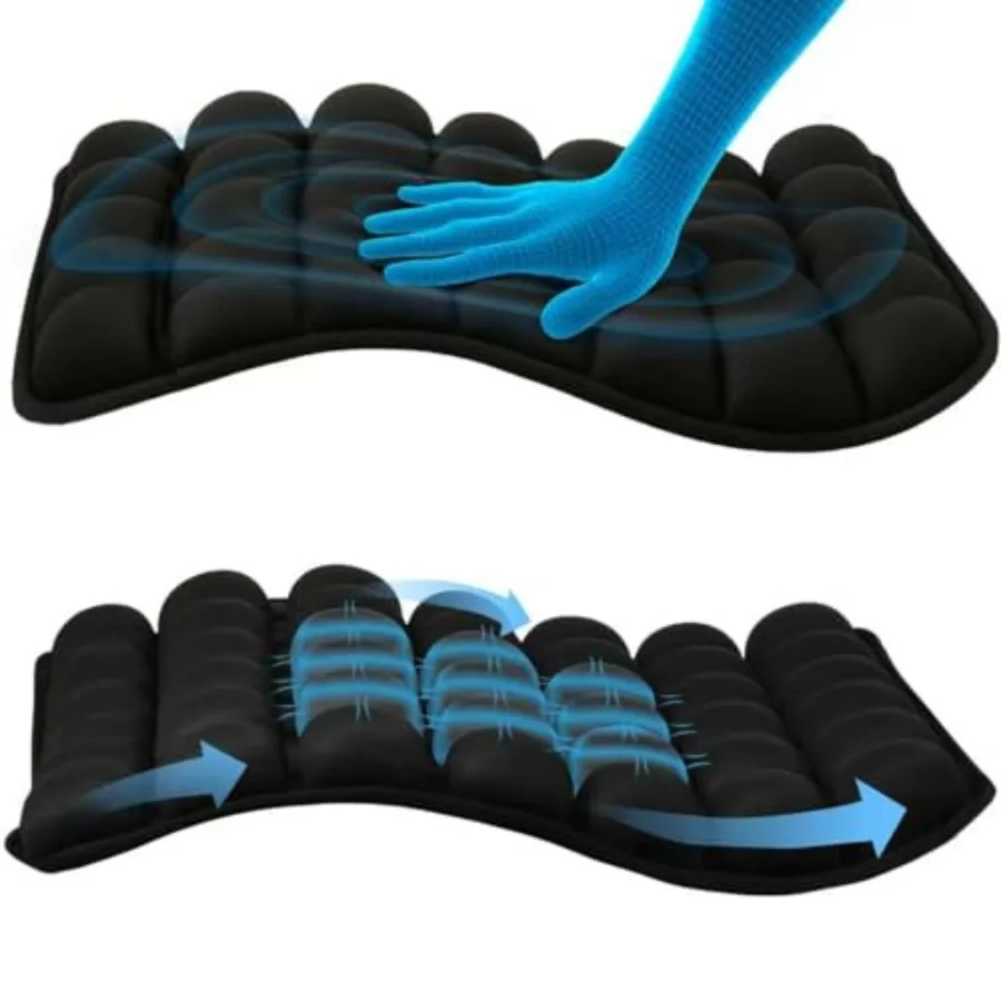 

Sondour Travel Seat Cushion Airplane Cushion Long Flight Airplane Gadgets Inflatable Seat Cushions Portable Airline Cushion Wit