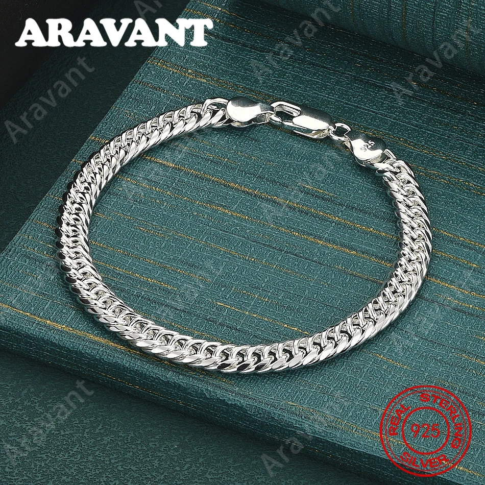925 Sterling Silver Cuban Chain Bracelet – Minimalist, Sophisticated Jewelry For Women (Everyday Accessory)