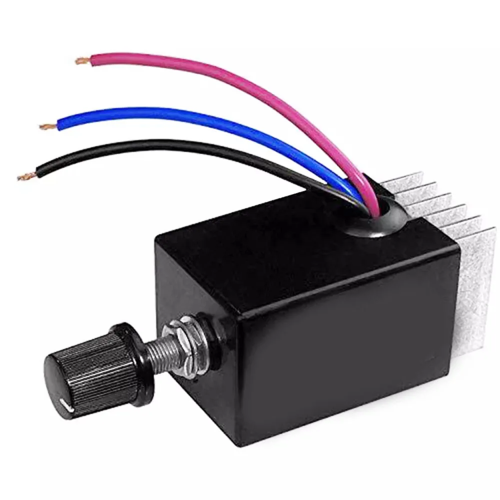 1pcs DC Motor Speed Controller DC 12v/24v Motor Rheostat With Heat Sink Truck For Applications Such As Fan Speed Control And Hea