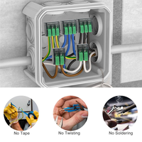 ABCA-75PCS 24-12 AWG Electrical Splice Connectors Lever Push-In Wire Connectors Quick 2/3/5 Conductor Combination Kit