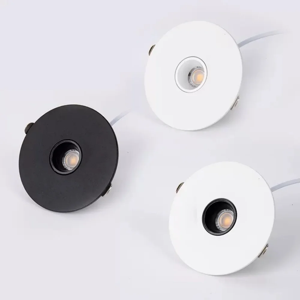 

Led Spotlight Small Beam Angle 3 8 15 Degree Spot Light Recessed Round Atmosphere Dining Table Ultra-thin White Black 85-265V