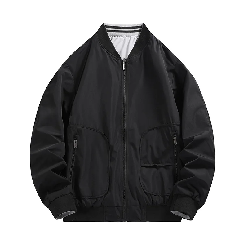 Men Clothing Jackets for Men Fashionable Outerwear Autumn and Winter New Item Retro Casual Round Neck Zipper