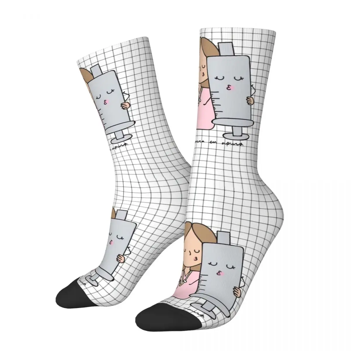 Enfermera En Apuros Nurse Socks Men's Women's Fashion Socks Harajuku Spring Summer Autumn Winter Stockings Gift