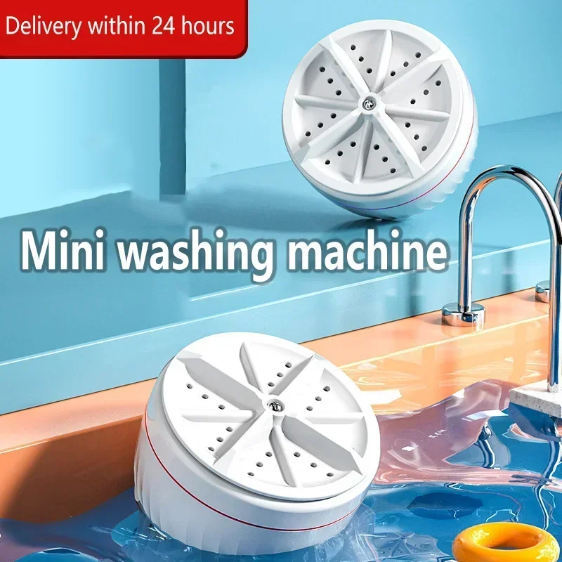 

Three Gear timing Mini Portable Washing Machine USB Rotating Turbine Washing Machine Underwear Socks Washing Machine Travel