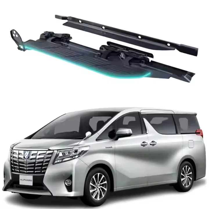 

For Automatic Foot Step Electric Side Step Power Footrest Retractable With LED Light for Toyota Alphard Vellfire 30