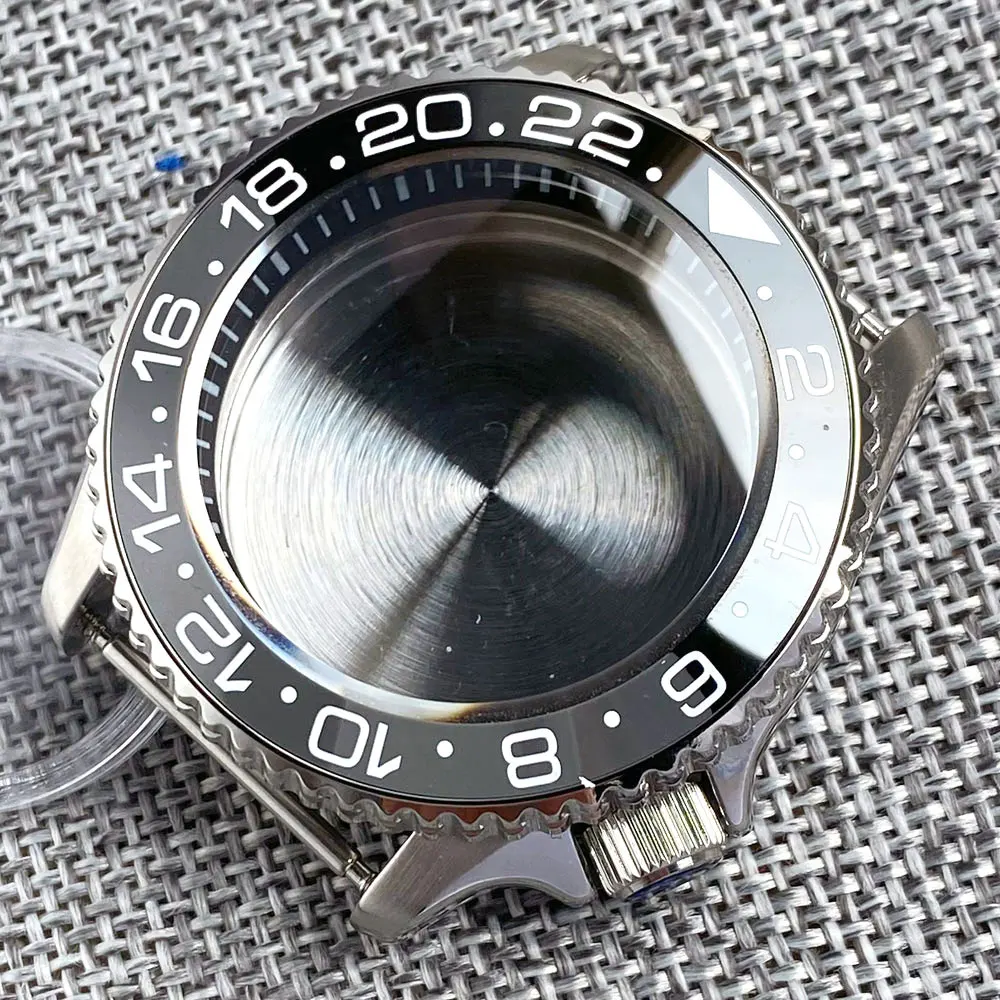 Black SKX Mod Watch Case Dome Sapphire Crystal for NH34 NH35 NH36 3.8 Crown 20bar Waterproof Diver Watch Parts 41mm Ceramic