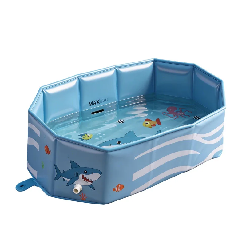 Portable Foldable Pet Spa Bath Basin Summer Dog Water Play Pool Collapsible Design Easy Storage Pet Grooming Bathtub