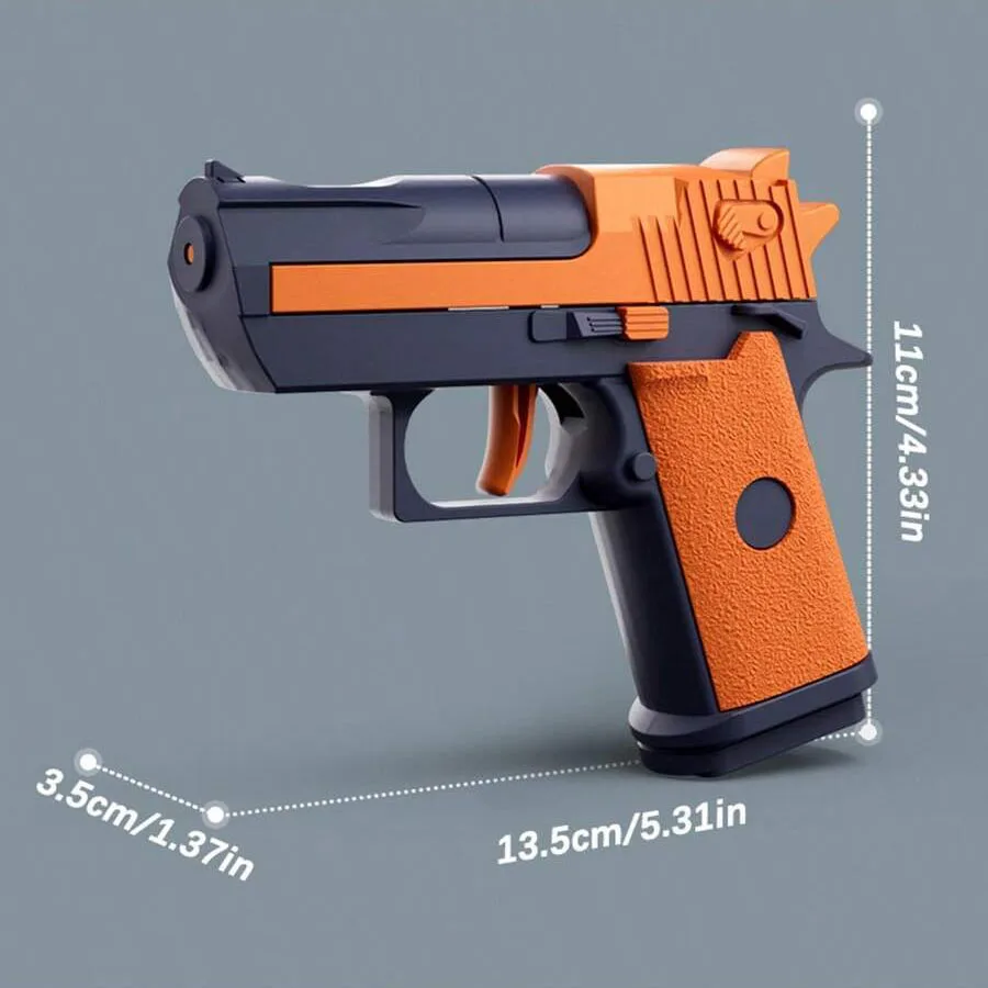 Kids Summer Mini Desert Eagle Mechanical Continuous Firing Water Gun Small Pistol Outdoor Beach Pool Toys Shoot Water Guns Gifts