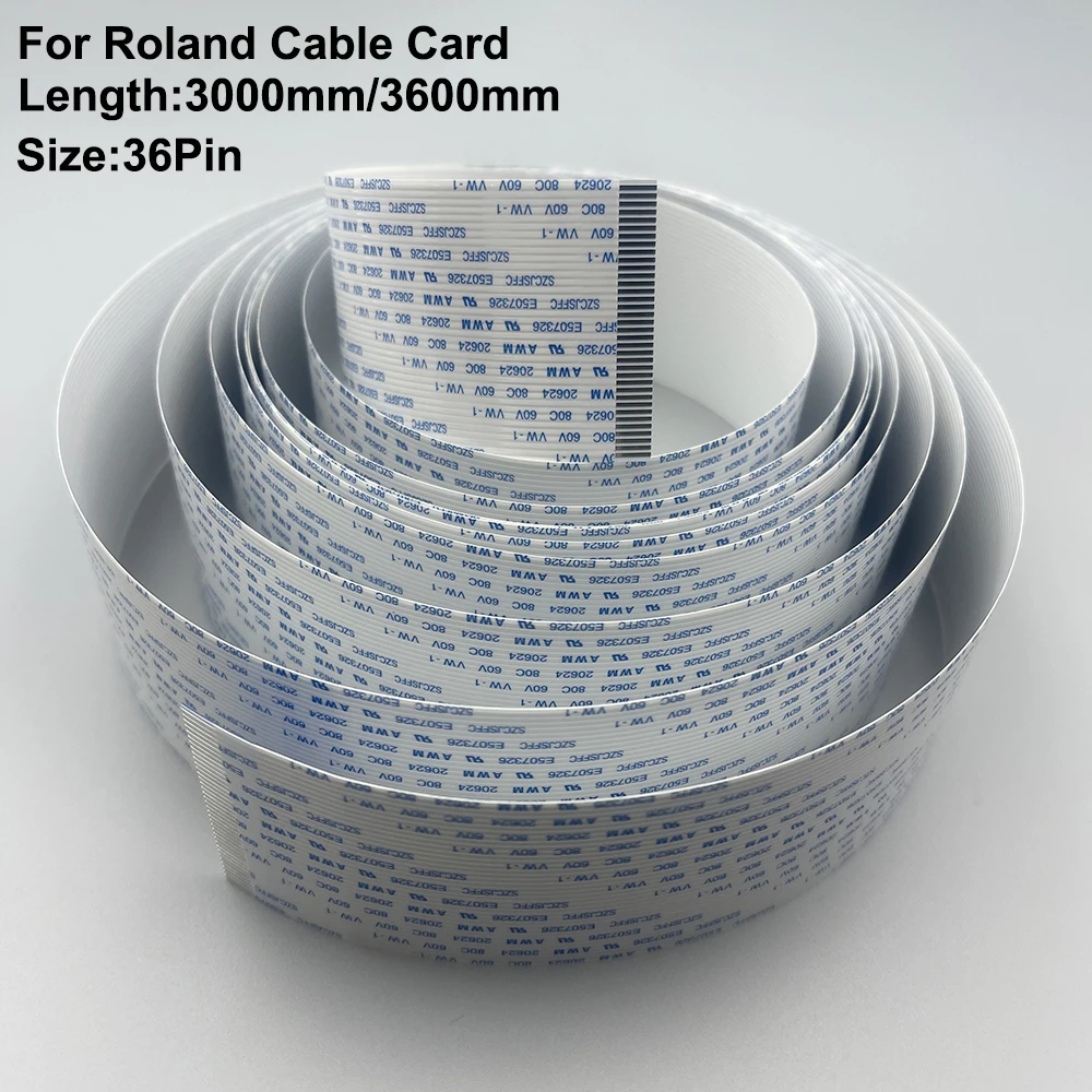 

6PCS Roland Cable Card 36pin Long Date Cables for Roland SJ-740 FJ-740 XC-540 XJ-540 RS-640 RE-640 RA-640 SP-540V VP-540 Printer