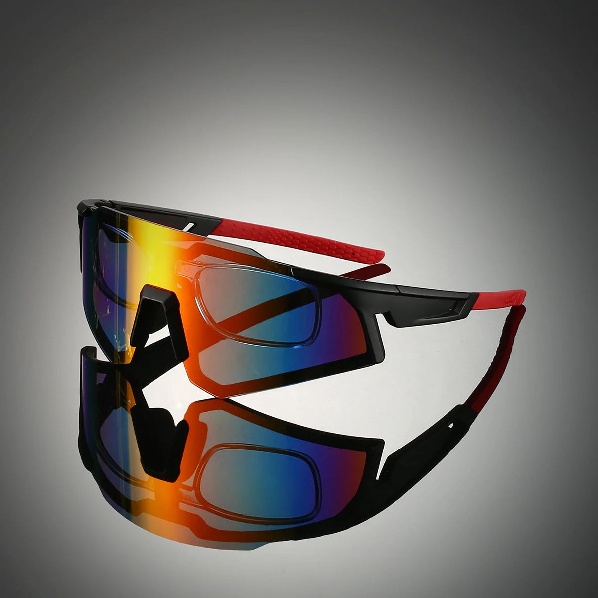 بدون شفة الرياضة حملق الرجال مرآة الموضة نظارات شمسية واقية لركوب الدراجات النساء 2025 جديد عصري المضادة للأشعة فوق البنفسجية ظلال في الهواء الطلق #5