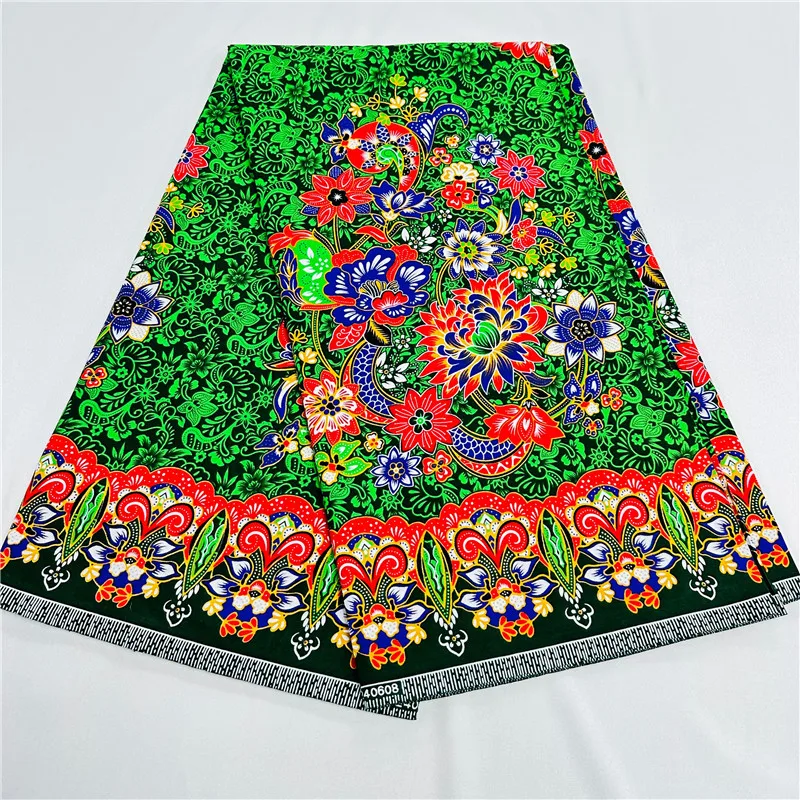 6 yardas nueva garantizada auténtica cera Real Original Ankara tela estampada africana 100% algodón para vestido de fiesta Tissus K 121901