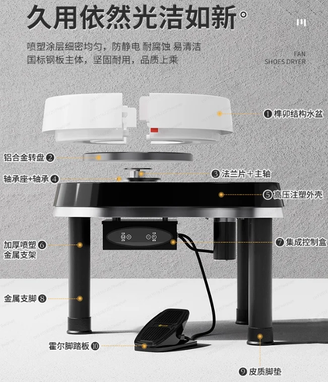 Home Pottery Wheel 32CM, DIY Clay Modeling Machine for Family Creativity, Adult and Child Craft Tool