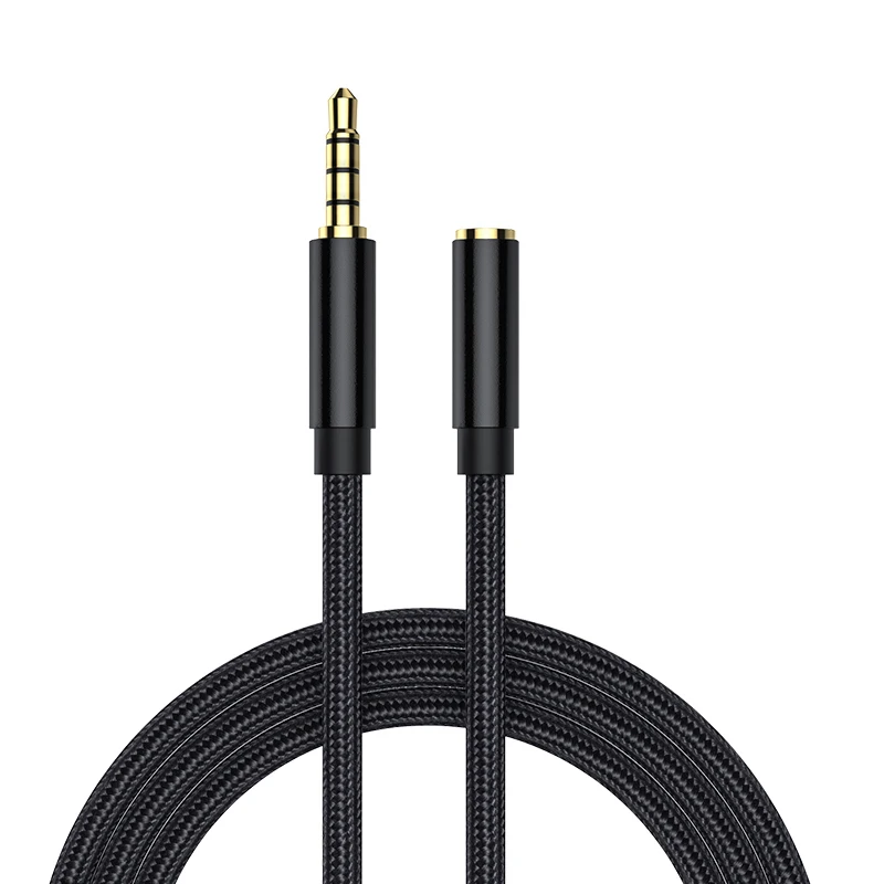 Cable de extensión de Audio de 3,5mm macho a hembra, conector auxiliar de 3,5mm para auriculares, extensor de altavoz para iPhone, Samsung, Xiaomi y PC