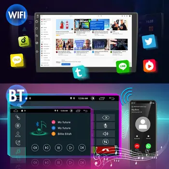 AWESAFE 無線 CarPlay 安卓 13 車載收音機,適用於 2013-2019 年福特蒙迪歐/Fusion,帶 GPS 導航和車載智慧系統 6 最佳銷售 福特Fusion配件 - №5