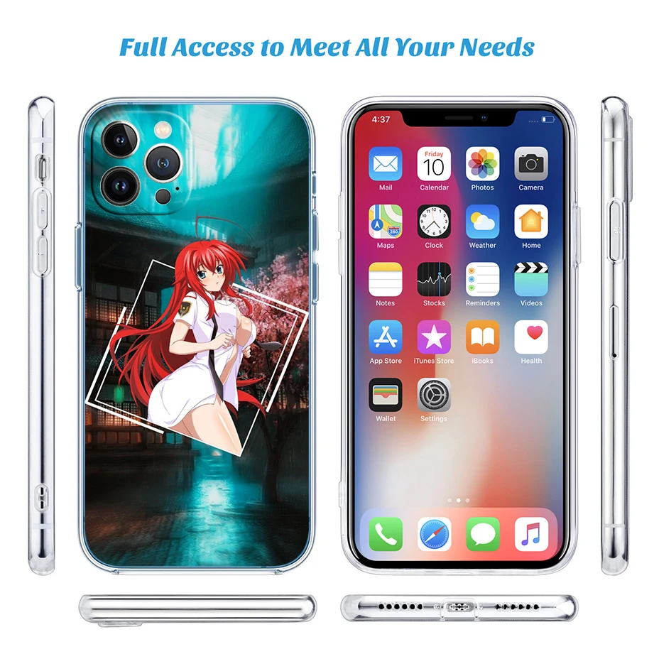 UT30 Rias Gremory Transparent Phone Case for Motorola Moto G40 G04 G05 One Ace Action  Fusion + Plus Hyper Macro Vision Zoom view 6
