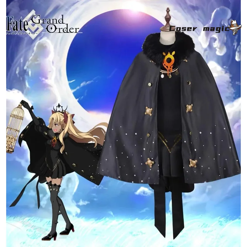 مصير/الطلب الكبير Ereshkigal تأثيري حلي كوس لعبة أنيمي حفلة موحدة هالوين لعب دور الملابس الملابس