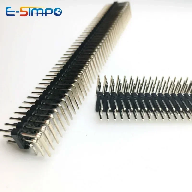 5 sztuk 2.54mm 3*40P potrójny rząd prosty 90D kąt prosty R/A Breakaway Rohs złoty PCB męski żeński złącze pinowe 3x40pin — zdjęcie 7