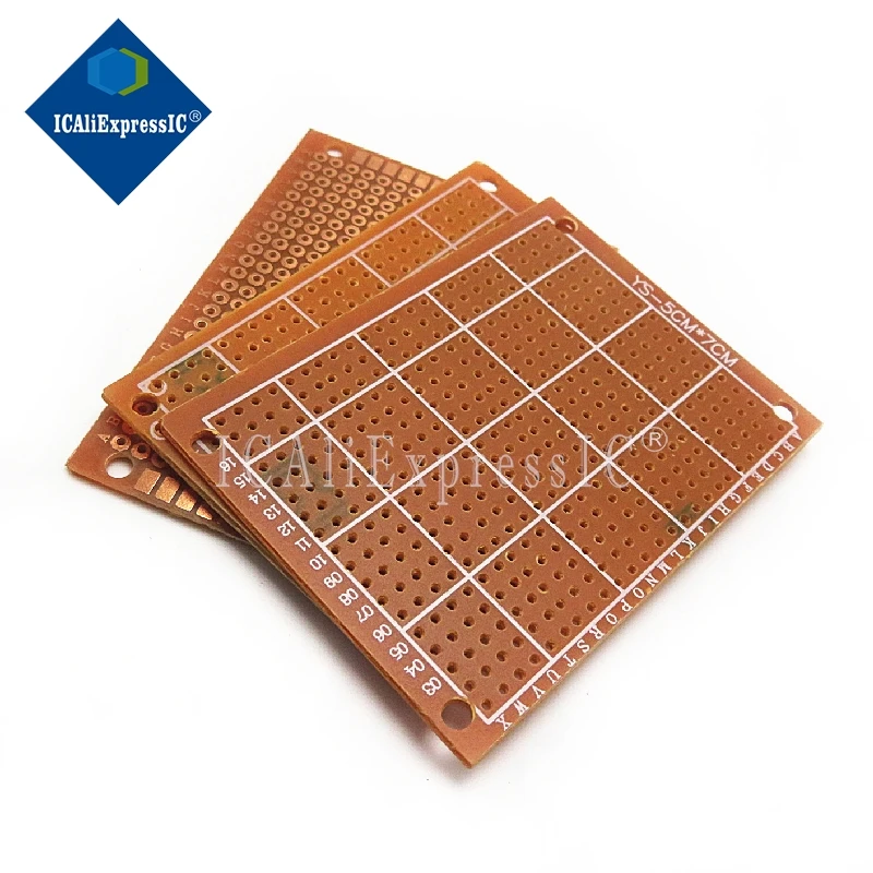 5pcs/lot 5x7cm 5*7 new Prototype Paper Copper PCB Universal Experiment Matrix Circuit Board In Stock