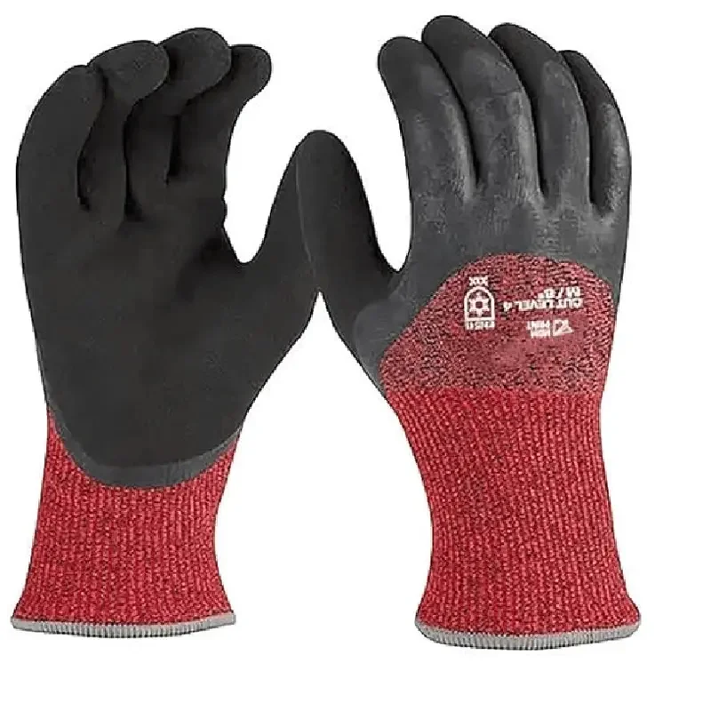 

Cut Level 4 Nitrile Dipped Gloves - Small, A4 Cut Level, 13 ga, Red, S ( 7 )