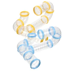 2 Sets of Hamster Tunnels and Tubes DIY Cage Toy Pipe for Small Pets Fun and Safe Exercise Accessories