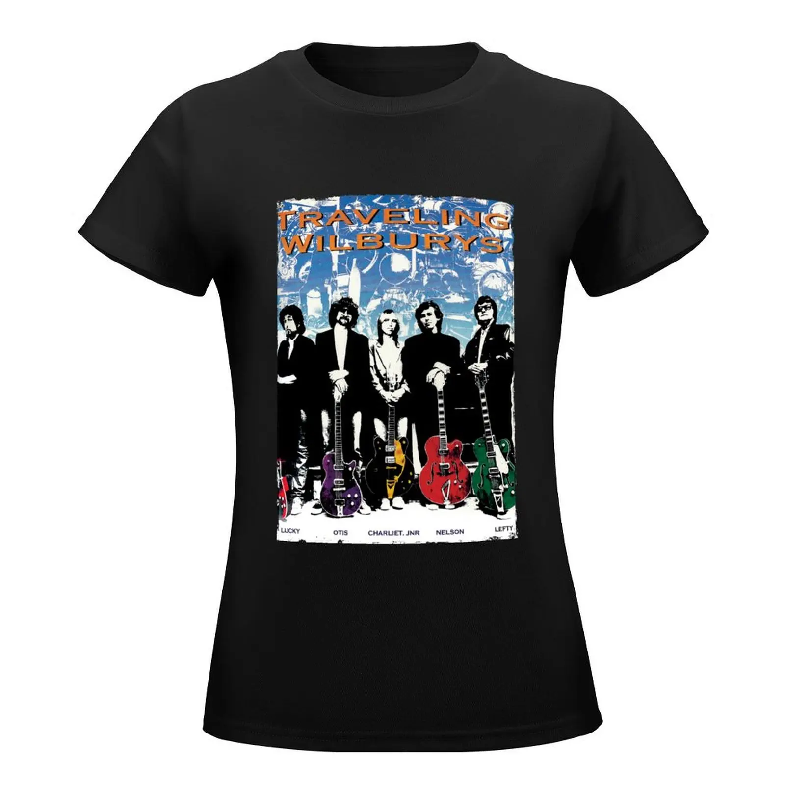 The Traveling Wilburys Band T-Shirt korean fashion funny hippie clothes graphic t-shirts for Women