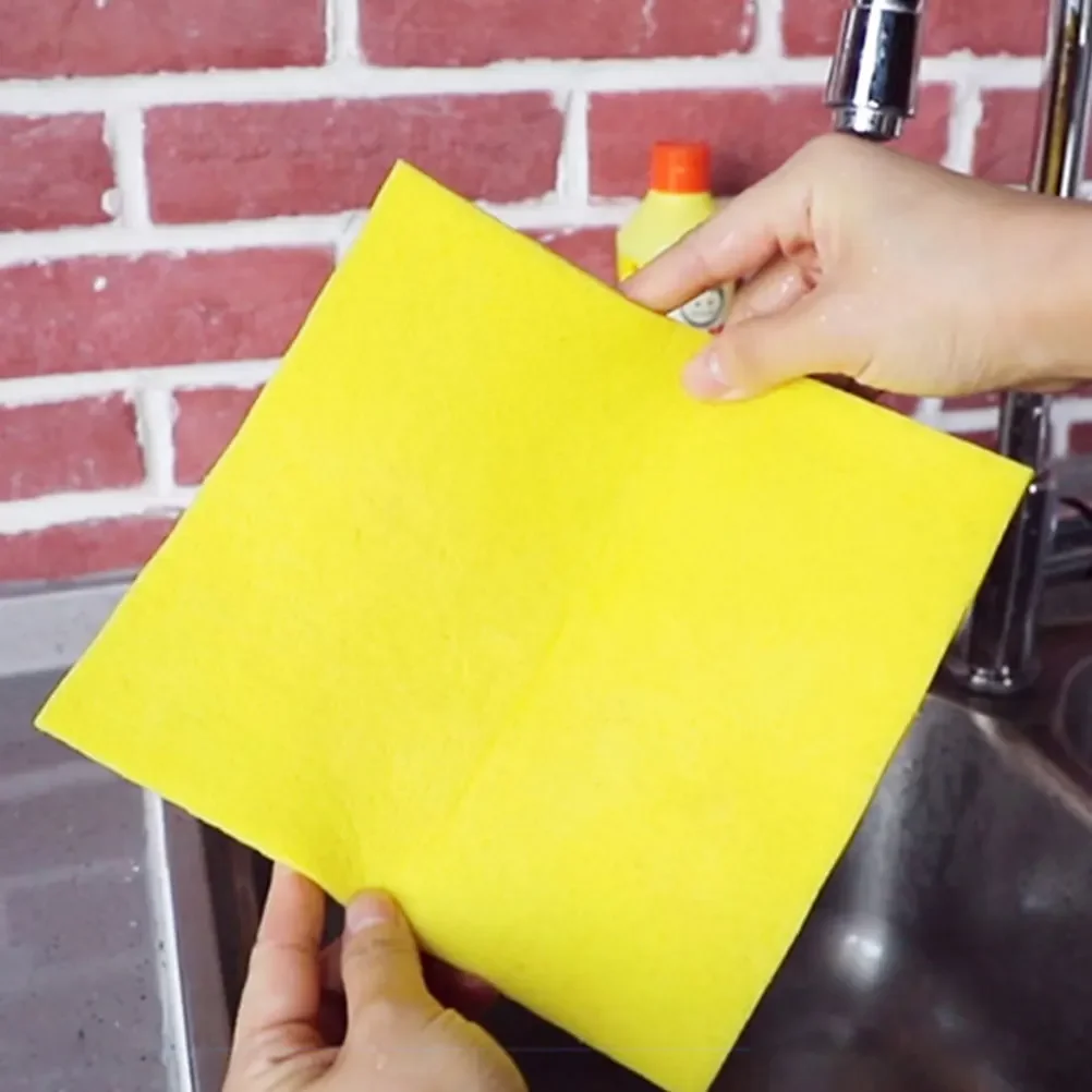 3/6/9 قطعة لب الخشب القطن تنظيف الملابس مناشف الأطباق للمطبخ قابلة لإعادة الاستخدام طبقة مزدوجة لينة دائم امتصاص الماء المطبخ #5