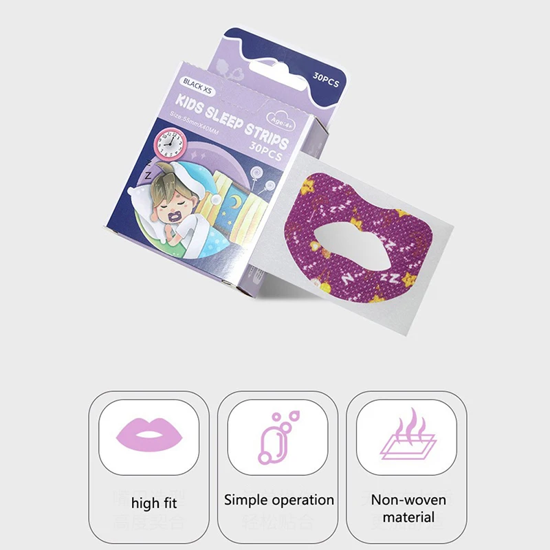 10/30Pcs Anti-Snoring Stickers Stop Snoring Artifact Mouth Tape Ease Sleep Children Adult Lip Nose Breathing Improving Patch