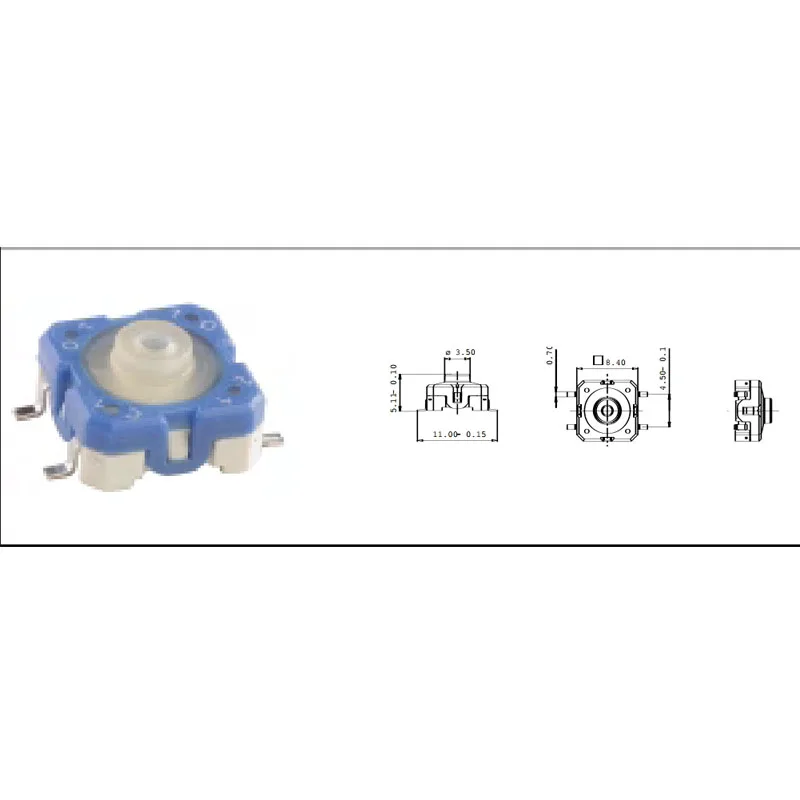 1PCS 1.14.001.503/0000 Original German Rafi waterproof silica gel touch switch 12*12*5 Heidelberg keyboard press key