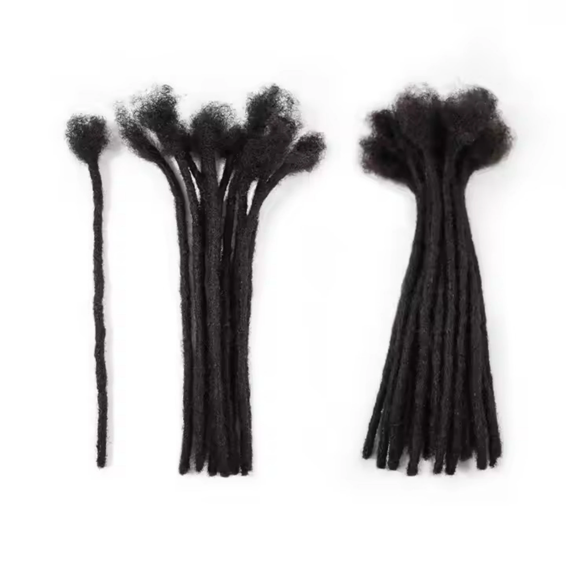 8 بوصة شعر بشري حقيقي ملحقات Dreadlock للرجل/النساء 0.6 سنتيمتر عرض ملحقات Loc الدائم 10 السواحل البرازيلي Dreadlock