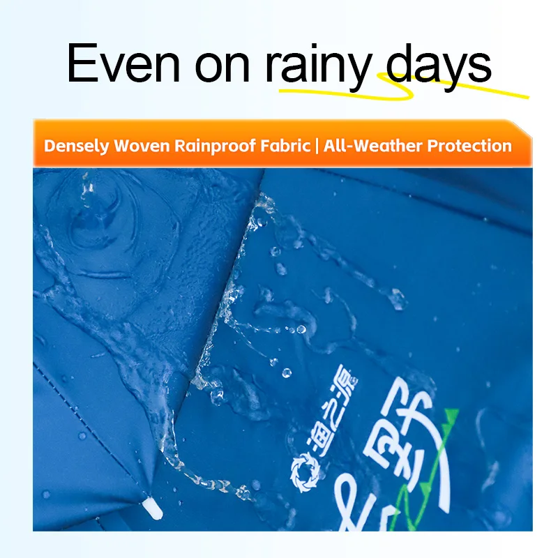 Tragbarer faltbarer Regenschirmhut UPF 50+, UV-Schutz, wasserdicht, freihändig, für Gartenarbeit und Angeln, Kopfbedeckung für Sonnenschutz – Detail 5