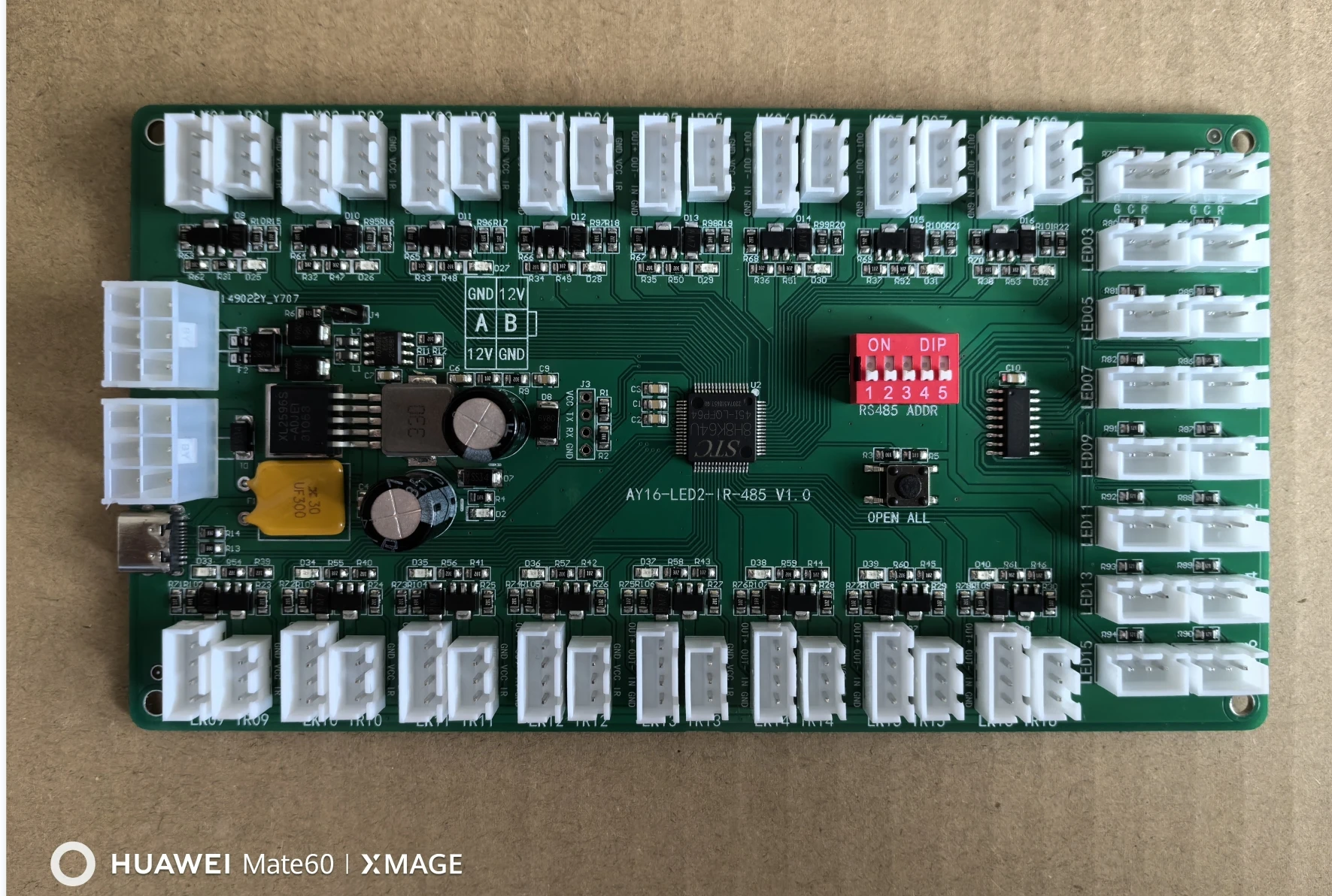 

16 Way Infrared and Indicator Light 485 Lock Control Board/intelligent File Cabinet Lock Control Board/file Detection Lock