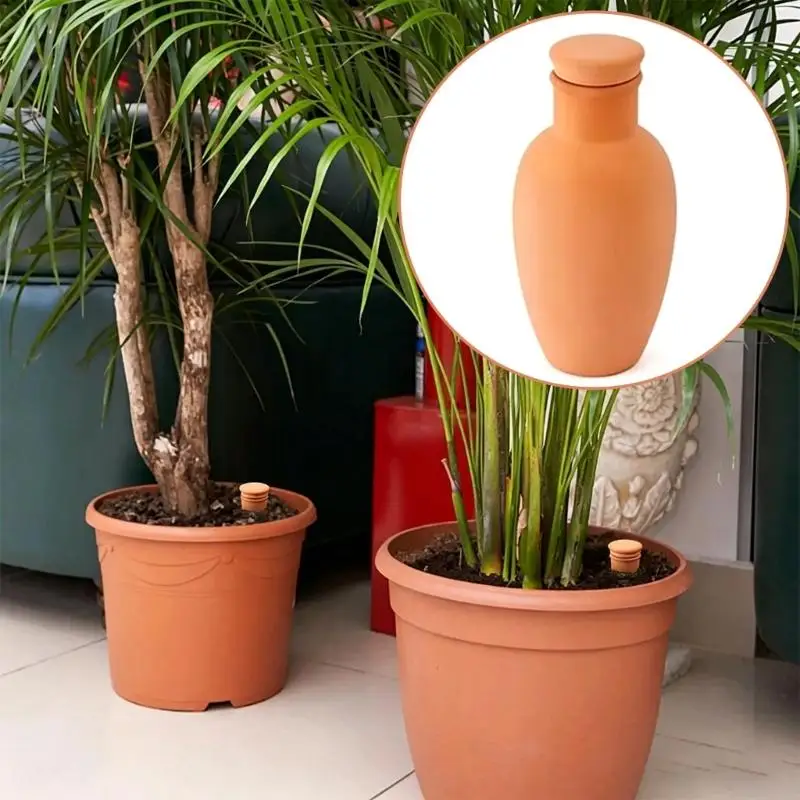 Indoor Pot Waterer with Clay Body Replacement for Busy Days and Short Leave 55KF