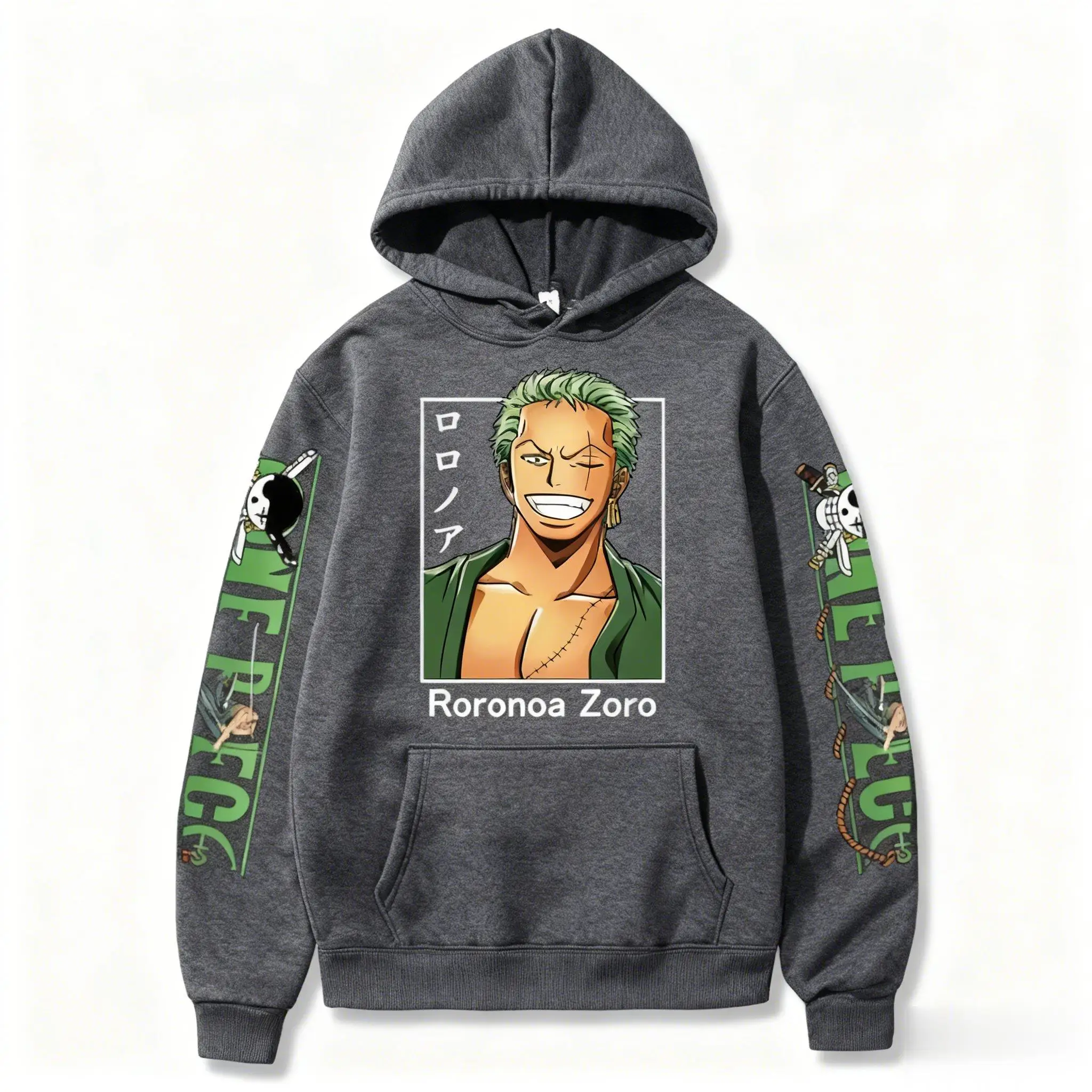 قطعة واحدة أنيمي رورونوا زورو هوديي الرجال النساء 2026 الكرتون طباعة البلوز للجنسين الشارع الشهير تأثيري سترة غير رسمية شتاء جديد