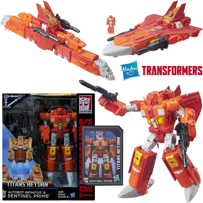 Hasbro Transformers Titans Return Autobot Infinitus & Sentinel Prime Leader Class Original Action Figure Model Toy Gift Collect