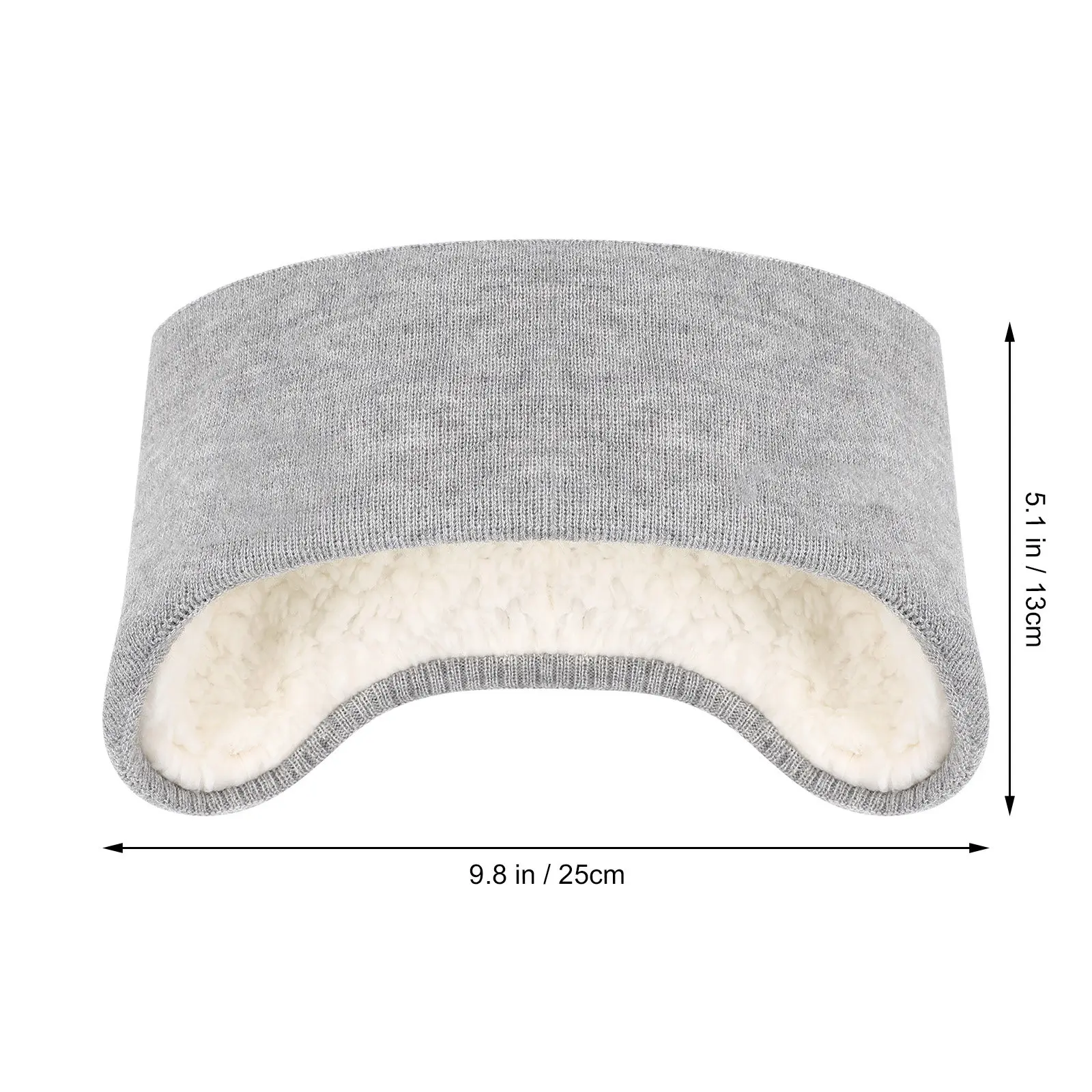 Adults Warm Earmuff One Size Fits Most Lightweight Elastic Headband Winter Ear Warmer for Men Women Sleep Ear Cover Comfortable