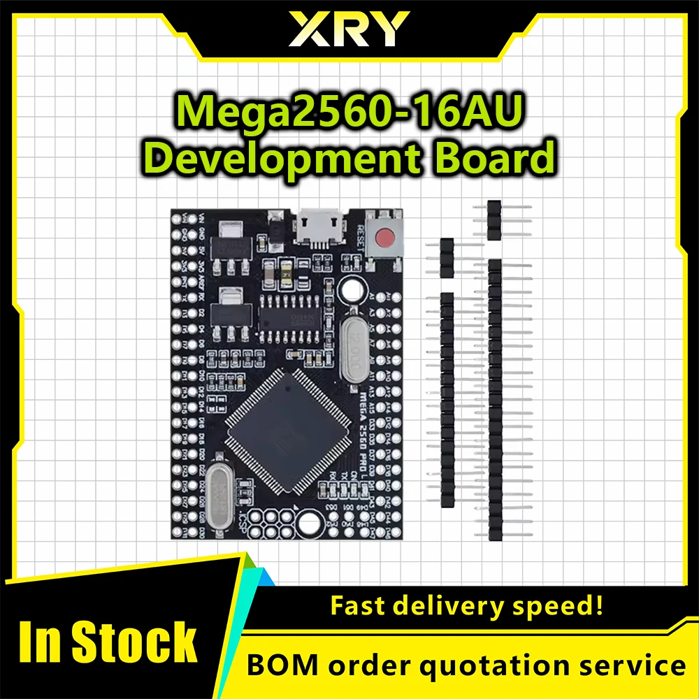 ATmega2560-16AU Mega2560 Mega 2560 PRO MINI 5V (Embed) CH340G  MICRO TYPE-C With Male Pinheaders Compatible For Arduino Mega