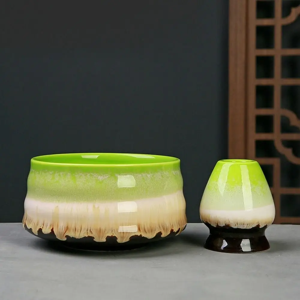 Tea Sticks Japanese Matcha Tea Set Match Bowl Matcha Spoon Matcha Brush Tea-Making Tools Bamboo Ceramic Matcha Whisk Set