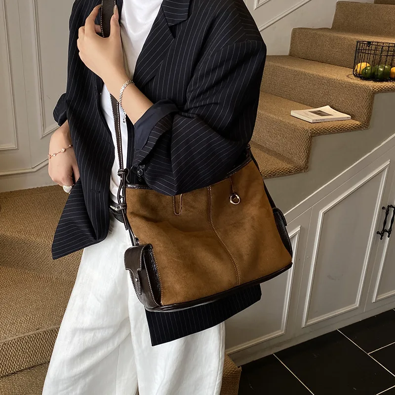 حقيبة كروس نسائية فاخرة لعام 2025، حقيبة كتف متعددة الاتجاهات من الجلد الطبيعي، محفظة ذات سعة كبيرة للمكتب والتنقل غير الرسمي #3