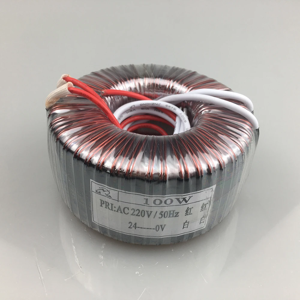 100W toroidal transformer 110V/220V to 12V24V36V48V power amplifier transformer audio amplifier power supply can be customized