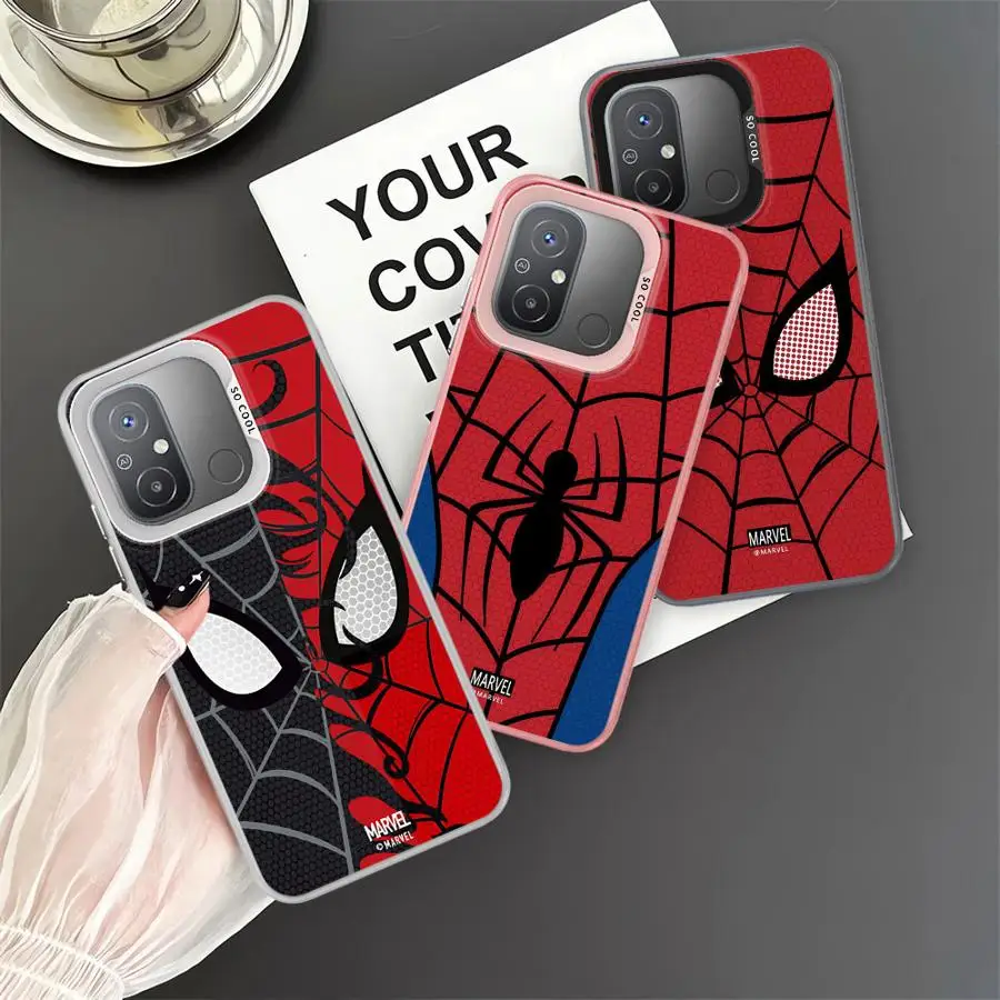 Marvel Sipider Man Phone Phone Case for Xiaomi Redmi Note 11s 10 Pro 12S 11 Pro Plus 10s 13 12 Pro 10 Soft TPU Shockproof Cover