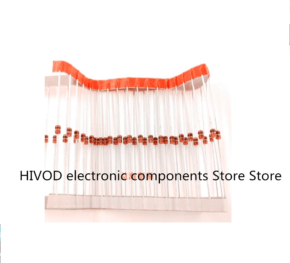 

50 Zener diodes 1/3W BZX85C2V7 BZX85C3V0 BZX85C3.3V BZX85C3.6V BZX85C3.9V BZX85C4.3V BZX85C5.1V BZX85C5.6V In-line glass package