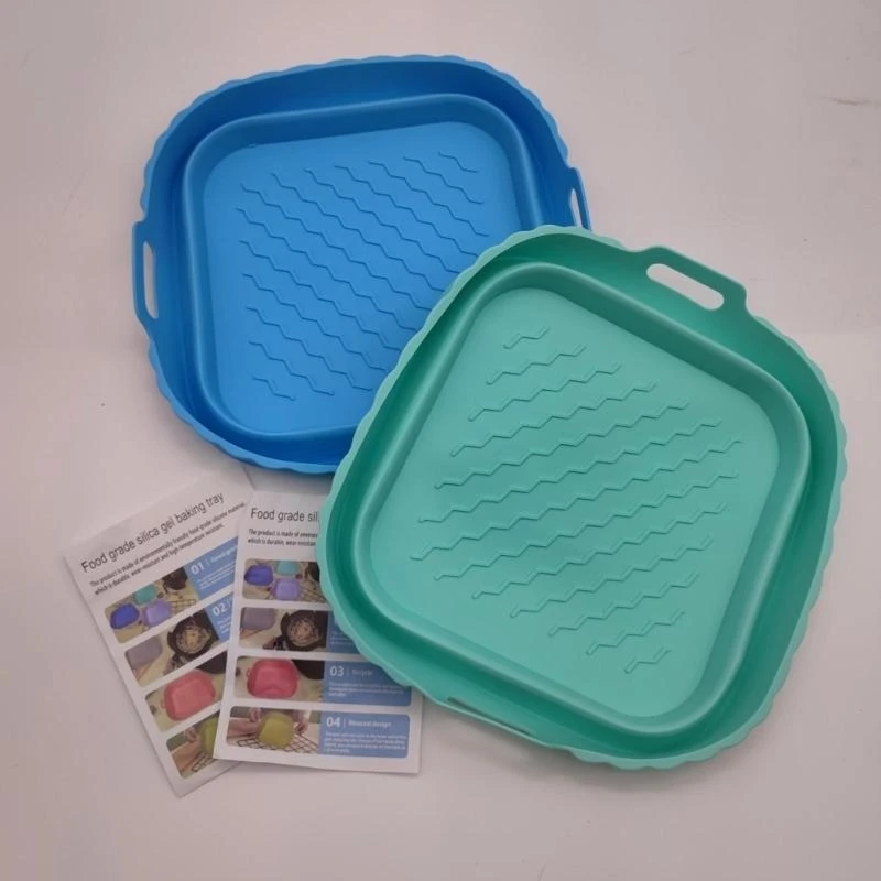 2PCS Air Fryer Square Силиконовые лайнеры силиконовые фритюрные лайнеры силиконовые вкладыши