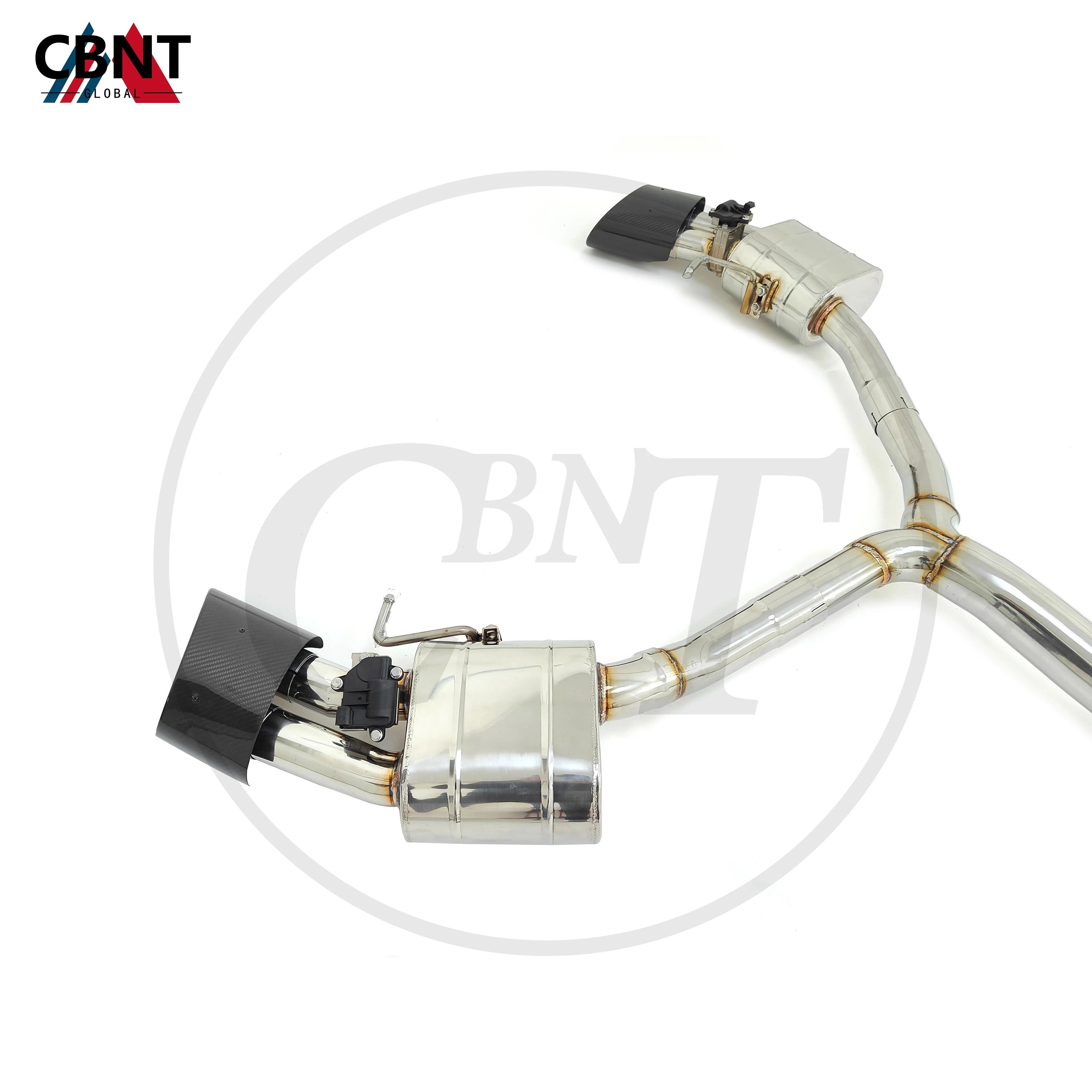 CBNT for Audi RS4 RS5 2.9T 2017-2023 Exhaust Front Pipe & Valved Catback High Performance SS304 Exhaust-pipe with Valve Muffler