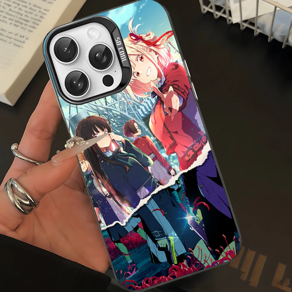 

Lycoris Recoil Chisato Nishikigi Phone Case For IPhone 16 15 14 13 12 11 Pro Max X XR XSMAX 8 7 Plus Matte Shockproof Back Cover
