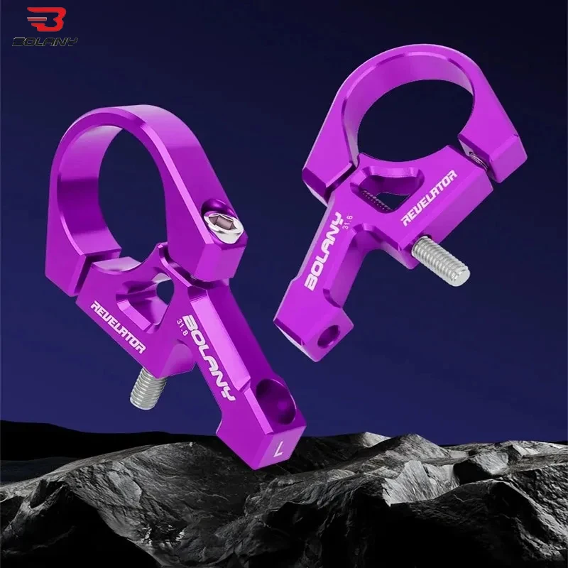 

BOLANY CNC 31,8 мм зажим для ручки с двойной короной вилка MTB DH FR крепежный стержень для горного велосипеда из алюминиевого сплава велосипедная ручка